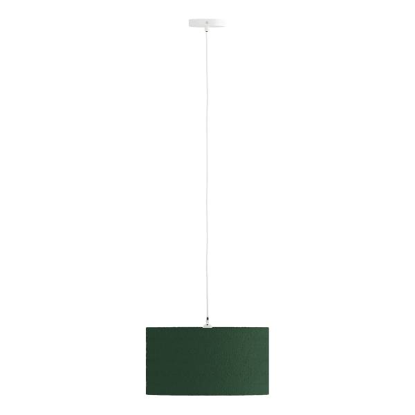 Pendelleuchte YARO - Eisen / Textil - 1-flammig - Grün - Durchmesser: 40 cm