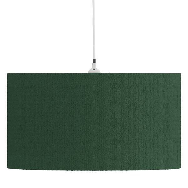 Pendelleuchte YARO - Eisen / Textil - 1-flammig - Grün - Durchmesser: 40 cm