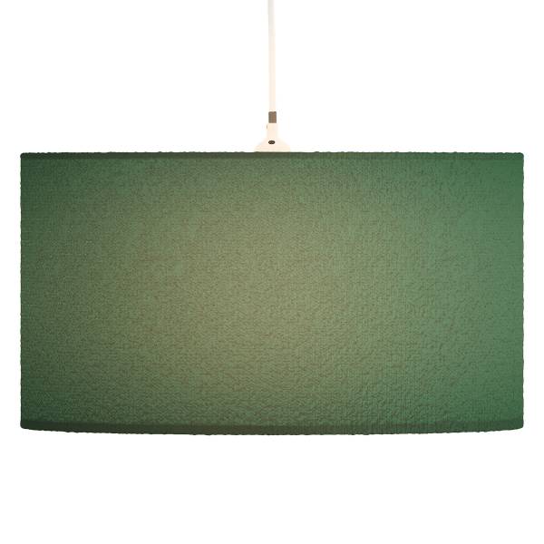 Pendelleuchte YARO - Eisen / Textil - 1-flammig - Grün - Durchmesser: 40 cm