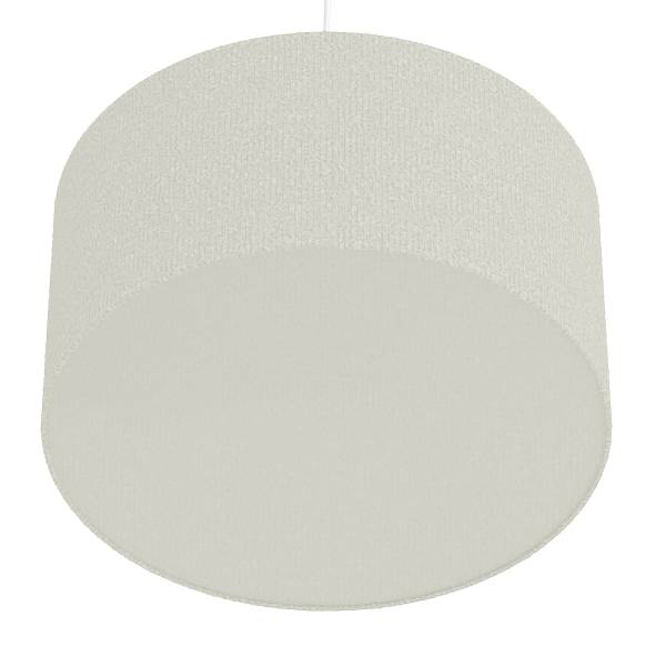 Pendelleuchte YARO - Eisen / Textil - 1-flammig - Beige - Durchmesser: 50 cm