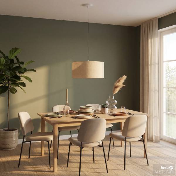 Pendelleuchte YARO - Eisen / Textil - 1-flammig - Beige - Durchmesser: 50 cm