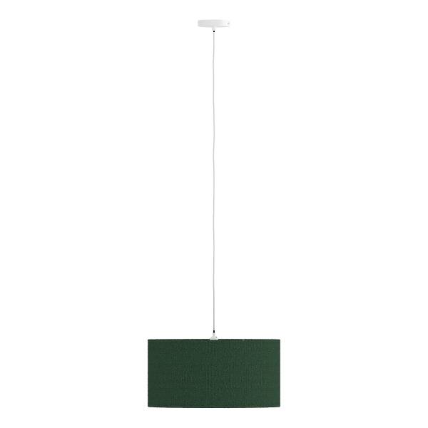 Pendelleuchte YARO - Eisen / Textil - 1-flammig - Grün - Durchmesser: 50 cm