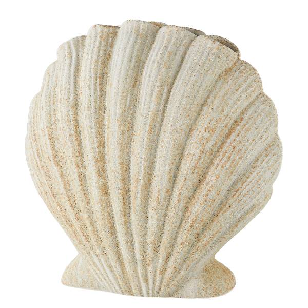 Vase CORAL COAST Muschel - Steingut - Beige