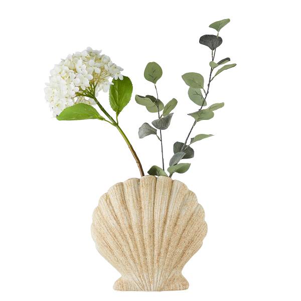 Vase CORAL COAST Muschel - Steingut - Beige