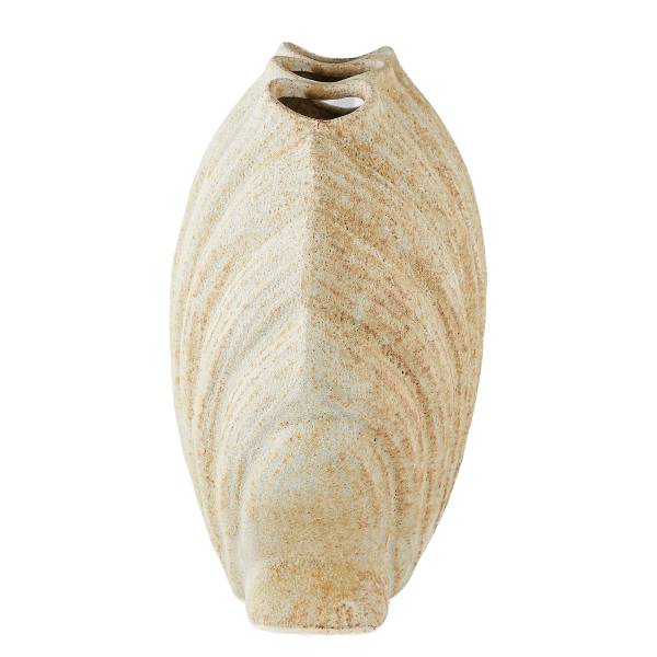 Vase CORAL COAST Muschel - Steingut - Beige