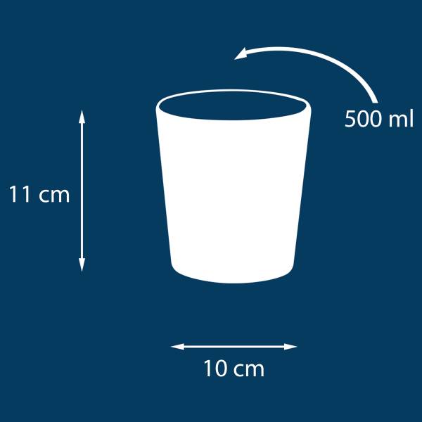 Kaffeebecher Futuro - Steinzeug - Weiß / Sand