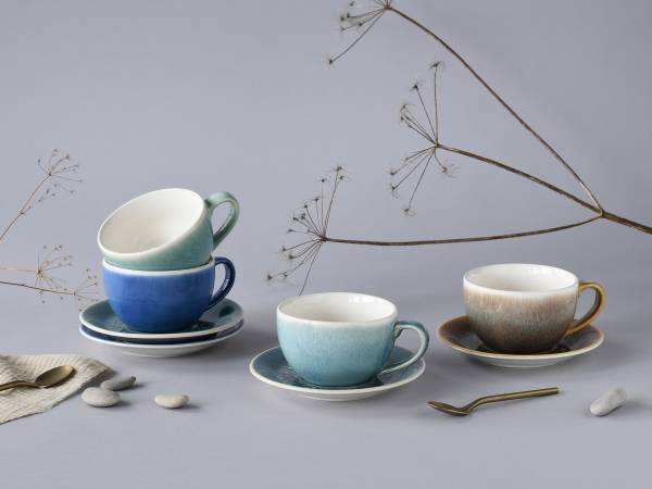 Cappuccinotassen Caldera - Steingut - Mehrfarbig
