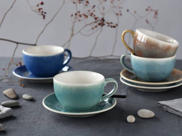 Cappuccinotassen Caldera - Steingut - Mehrfarbig