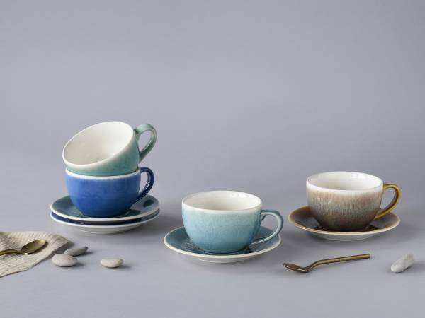 Cappuccinotassen Caldera - Steingut - Mehrfarbig