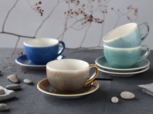 Cappuccinotassen Caldera - Steingut - Mehrfarbig