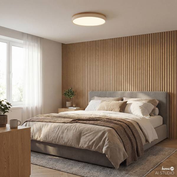 Deckenleuchte Uluma - Eisen - 1-flammig - Beige