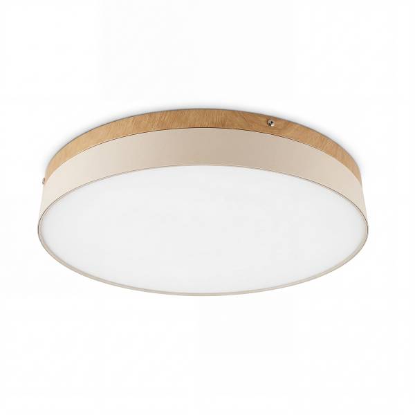 Deckenleuchte Uluma - Eisen - 1-flammig - Beige