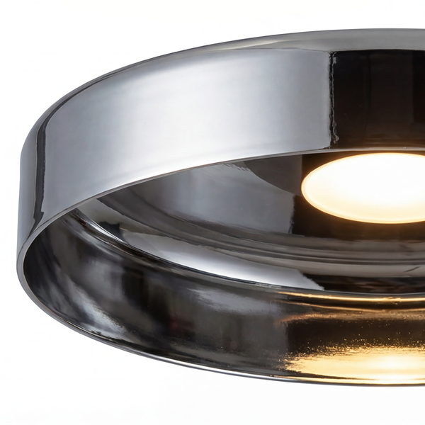 Deckenleuchte Quilo - Rauchglas / Eisen - 1-flammig