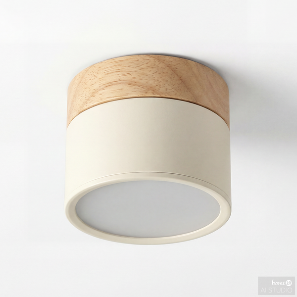 Deckenleuchte Punto - Eisen - 1-flammig - Beige