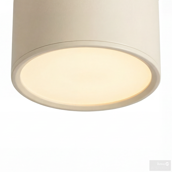 Deckenleuchte Punto - Eisen - 1-flammig - Beige