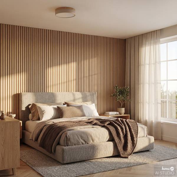 Deckenleuchte Teneo - Eisen - 1-flammig - Beige
