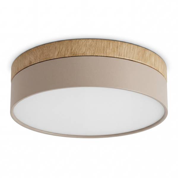 Deckenleuchte Teneo - Eisen - 1-flammig - Beige