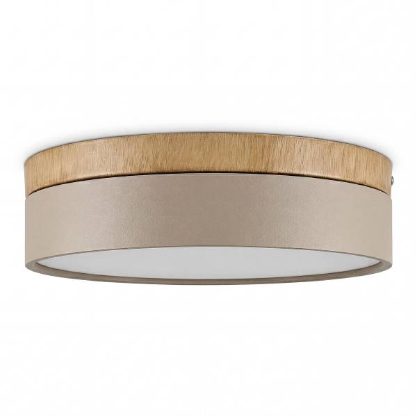 Deckenleuchte Teneo - Eisen - 1-flammig - Beige