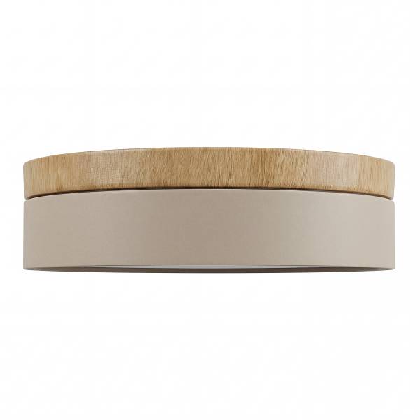 Deckenleuchte Teneo - Eisen - 1-flammig - Beige