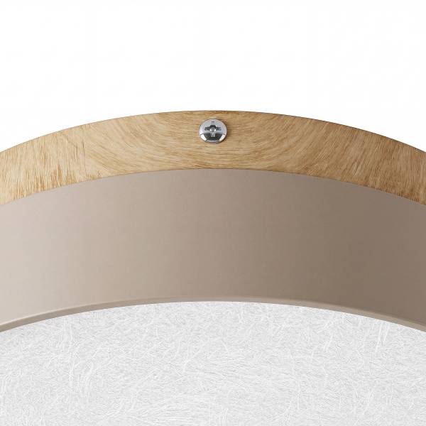 Deckenleuchte Teneo - Eisen - 1-flammig - Beige