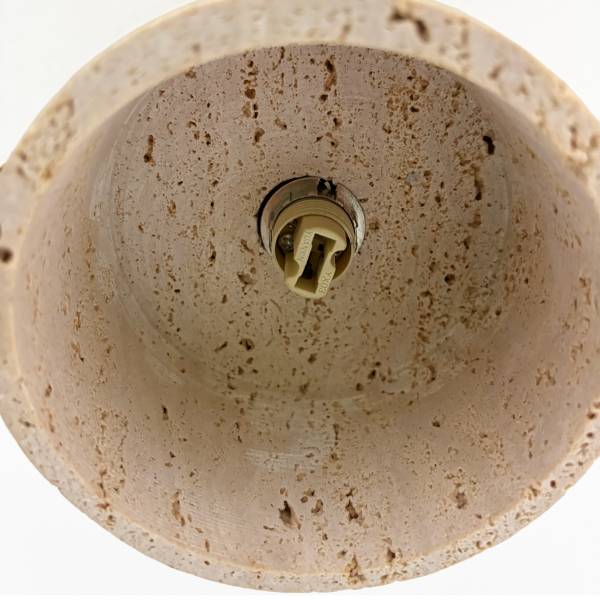 Deckenleuchte PRELO - Travertin / Kiefer massiv - 1-flammig - Beige