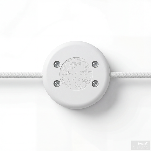 Stehleuchte VELUX - Leinen / Marmor - 1-flammig