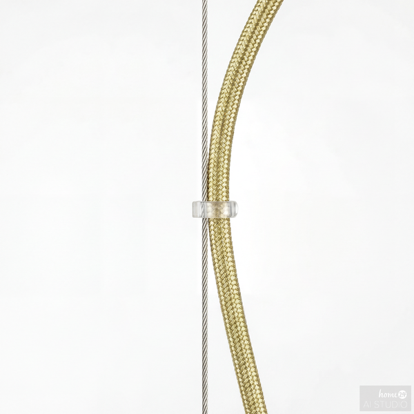 Pendelleuchte Klyro - Opalglas / Eisen - 12-flammig - Gold