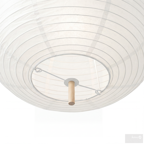Pendelleuchte Jelux Zylinderform - Papier / Eisen - 1-flammig