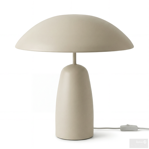 Tischleuchte Belya - Eisen - Beige