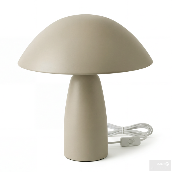 Tischleuchte Belya - Eisen - Beige
