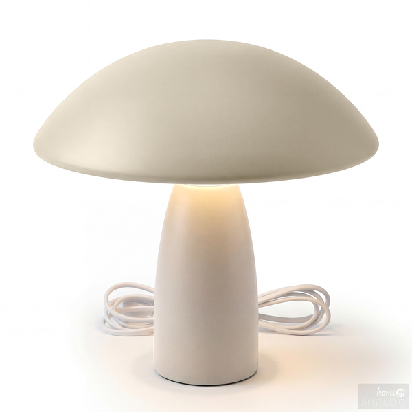 Tischleuchte Belya - Eisen - Beige