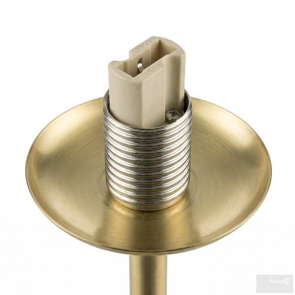 Deckenleuchte ELYRO - Opalglas / Eisen - 6-flammig - Messing