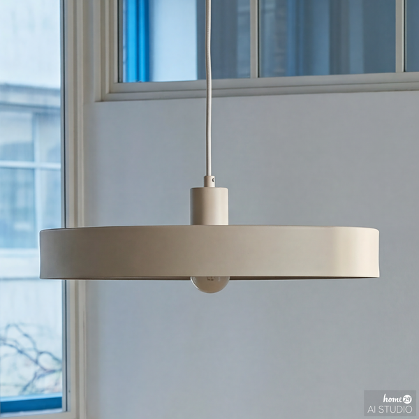 Pendelleuchte Jurea Ringdiffusor - Eisen - 1-flammig