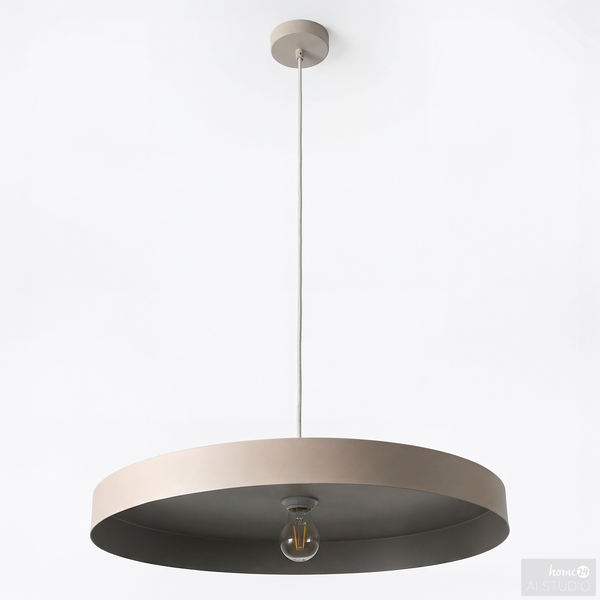 Pendelleuchte Jurea Ringdiffusor - Eisen - 1-flammig