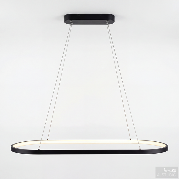 Pendelleuchte YANA - Eisen / Aluminium - 1-flammig - Breite: 80 cm
