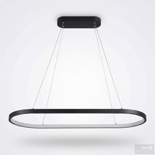 Pendelleuchte YANA - Eisen / Aluminium - 1-flammig - Breite: 80 cm