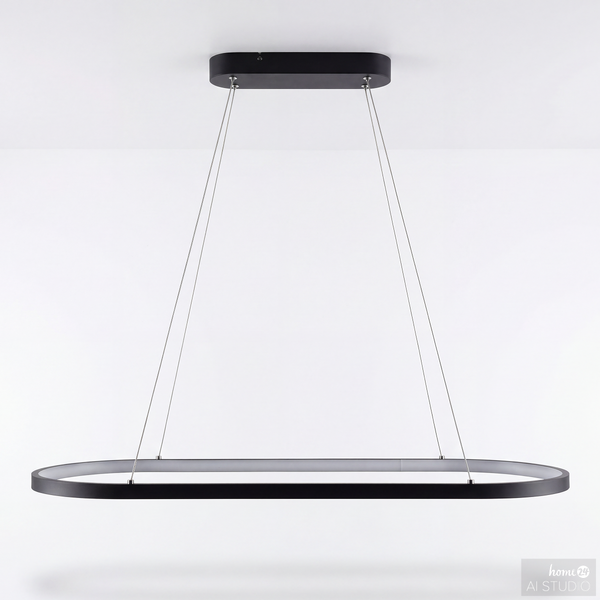 Pendelleuchte YANA - Eisen / Aluminium - 1-flammig - Breite: 80 cm