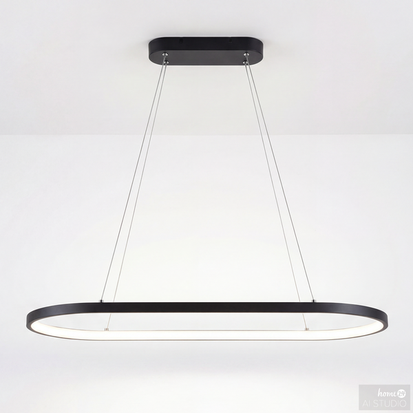 Pendelleuchte YANA - Eisen / Aluminium - 1-flammig - Breite: 80 cm