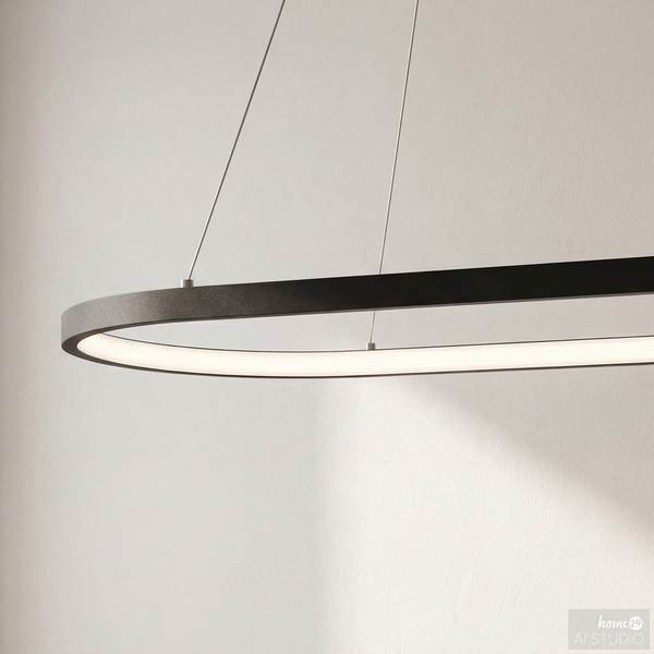 Pendelleuchte YANA - Eisen / Aluminium - 1-flammig - Breite: 80 cm