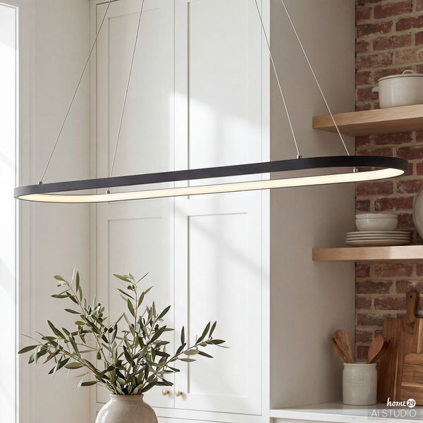 Pendelleuchte YANA - Eisen / Aluminium - 1-flammig - Breite: 100 cm