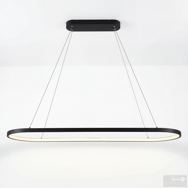 Pendelleuchte YANA - Eisen / Aluminium - 1-flammig - Breite: 100 cm