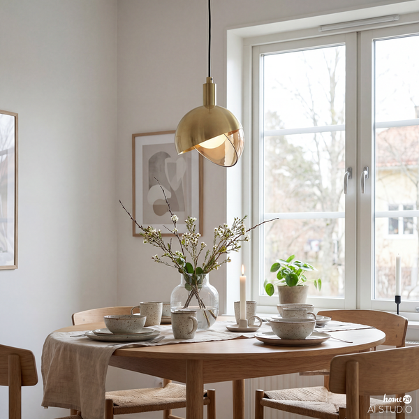 Pendelleuchte Joma - Eisen / Glas - Flammenanzahl: 1
