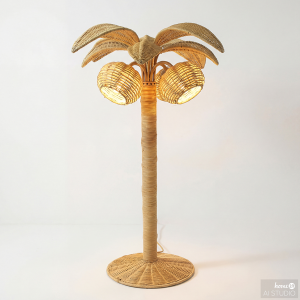 Tischleuchte ARILO - Rattan - 1-flammig