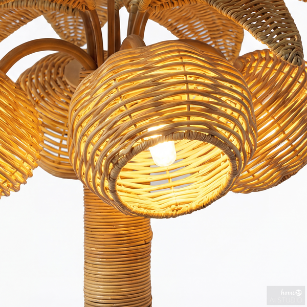 Tischleuchte ARILO - Rattan - 1-flammig