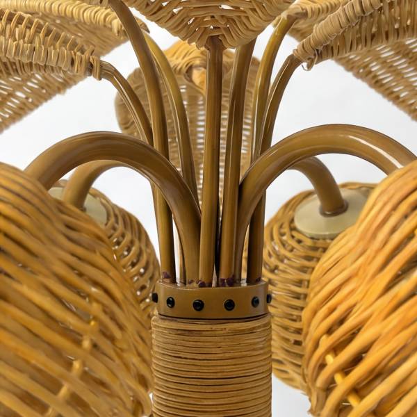 Tischleuchte ARILO - Rattan - 1-flammig