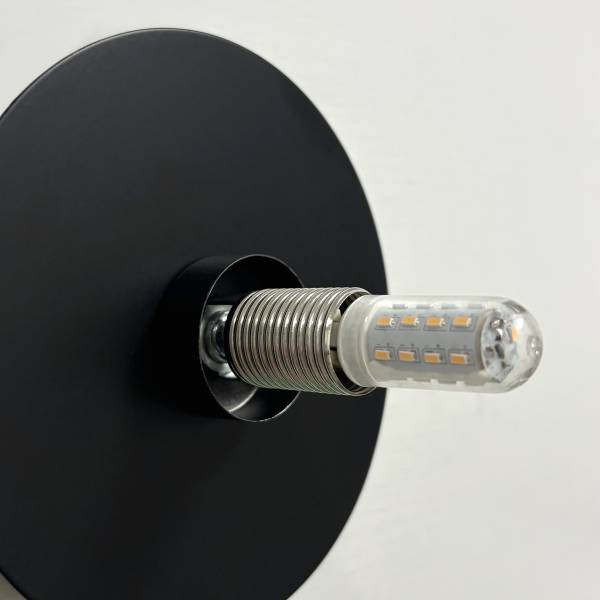 Wandleuchte Valto - Eisen / Opalglas - 1-flammig