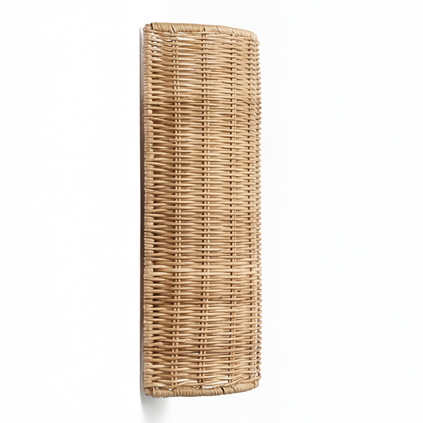 Wandleuchte Wenla - Rattan / Eisen - 1-flammig