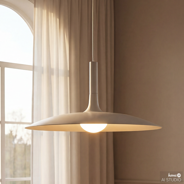 Pendelleuchte Nesto - Eisen - 1-flammig - Beige