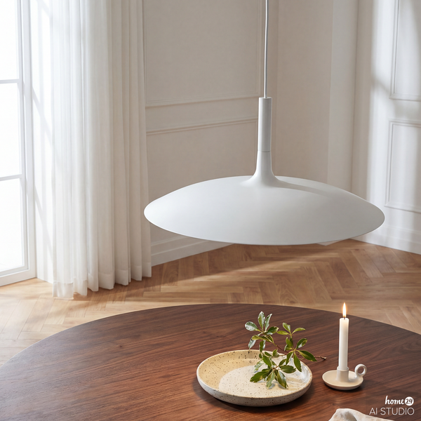 Pendelleuchte Nesto - Eisen - 1-flammig - Beige