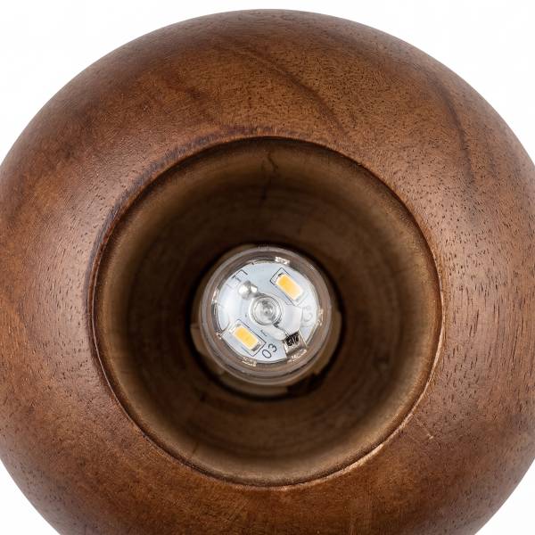 Pendelleuchte FARIN - Pinie massiv / Eisen - 1-flammig - Braun